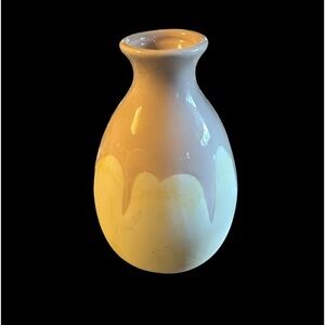 Ceramic Isaac Mizrahi Loves xo, Sienna cream and soft pink vase - perfect size!